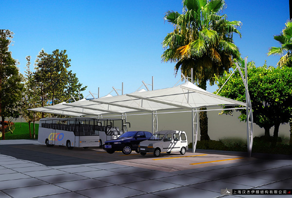 武漢陽光空間膜結構車棚20